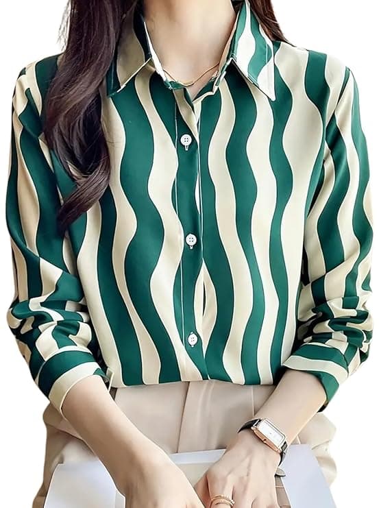 Women’s Striped Formal Office Wear Shirt