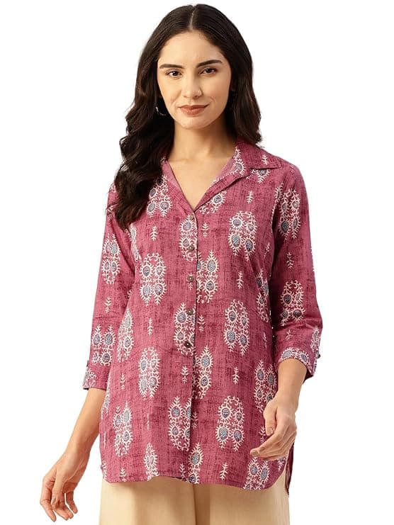 Women’s Printed Rayon Daily Wear Shirt
